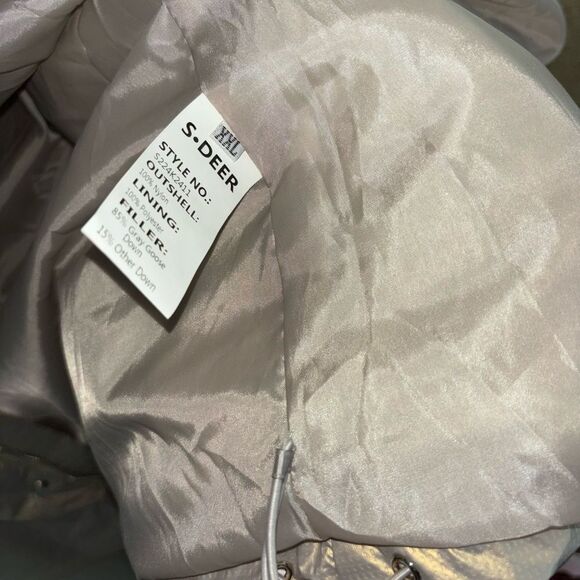 S. Deer/Concepts Gold Goose Down Puffer Coat NWT - Picture 9 of 13